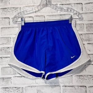 Nike Women's Athletic Shorts in Blue‎ and White size M